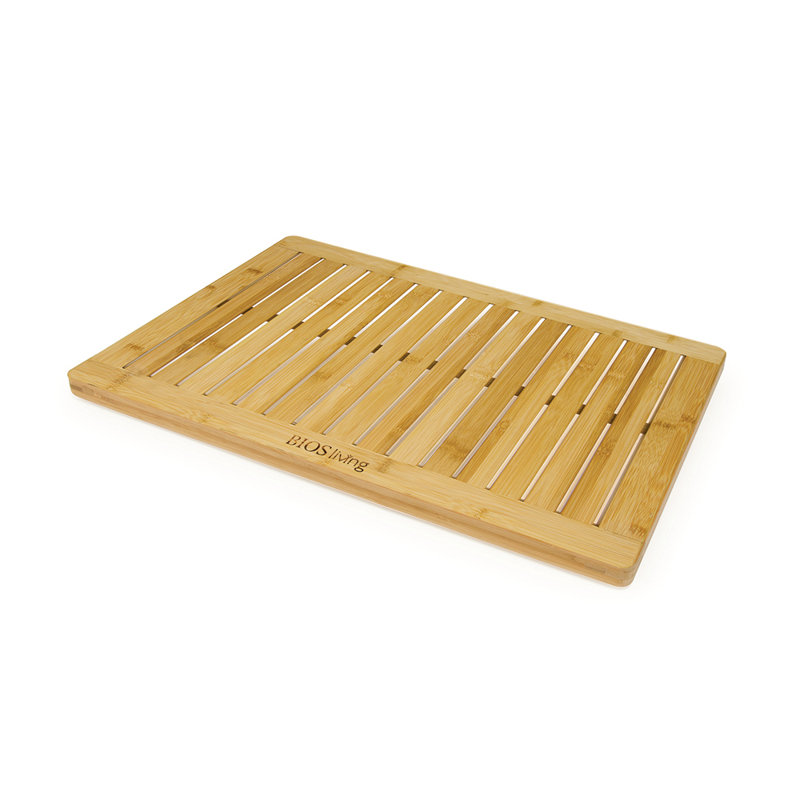 Tapis de douche en bambou