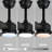 28" Ultra-Quiet Modern Ceiling Fan with 3-Color LED Lighting, Energy-Saving DC Motor & Remote, 3 ABS Blades-1852549627