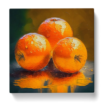 Orange Fruit Impressionism - No Frame Print