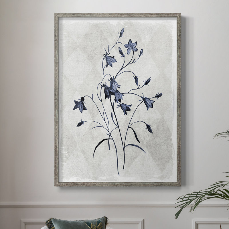 Harlequin Botanical II, reproduction encadrée - bois massif 43528, H 11 po x l 9 po
