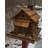 Wood Pole Hopper Bird Feeder