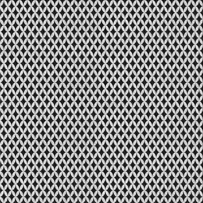 Tapis noir/blanc à motifs