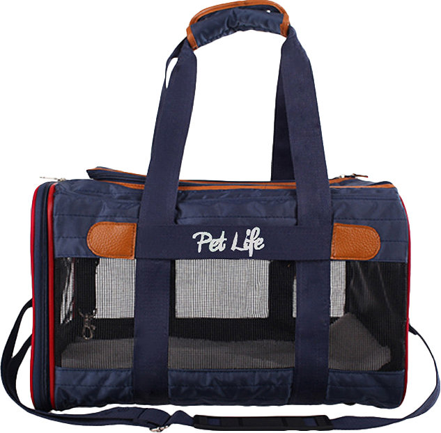 Pet Life Airline Approved AeroZoom Lightweight Wire Framed Collapsible