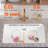 Scty 33"Lx19"W Fireclay Undermount Workstation Kitchen Sink Offset Drain, Drop-in Kitchen Sink White Single Bowl, Dual Mount, Included 4 Custom Accessories