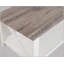 Ensemble de tables basses et de tables de bout élégantes en bois 3 pièces pour les salons modernes, finition brun blanc avec dessus durables et assemblage facile