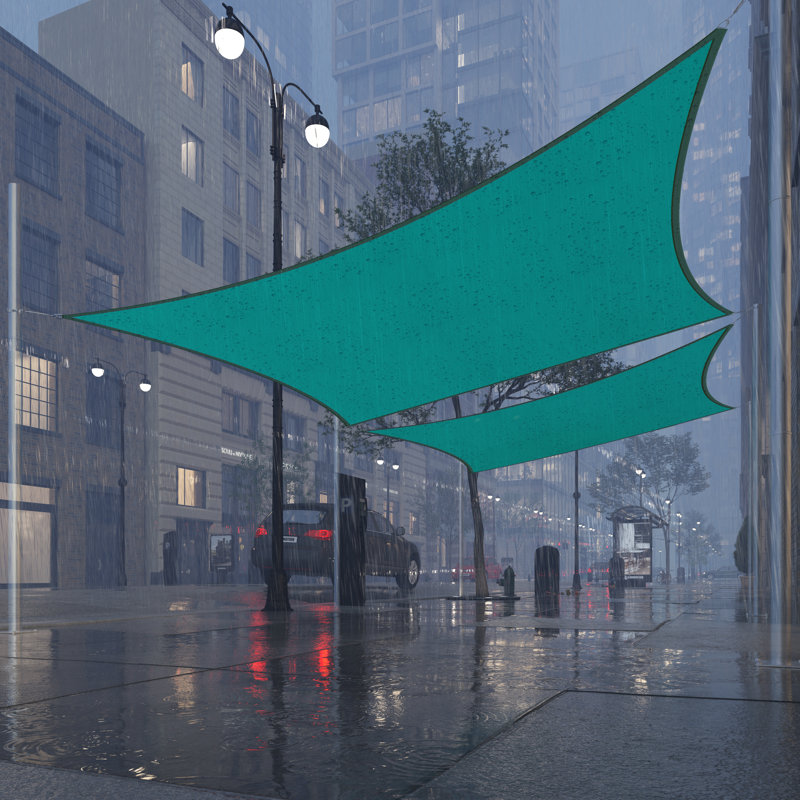 Voile d'ombrage imperméable Royal Shade, l 10 pi x P 10 pi, Sarcelle
