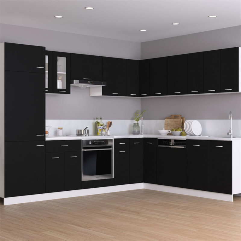 Oven Cabinet 60X46x81.5 Cm, Black