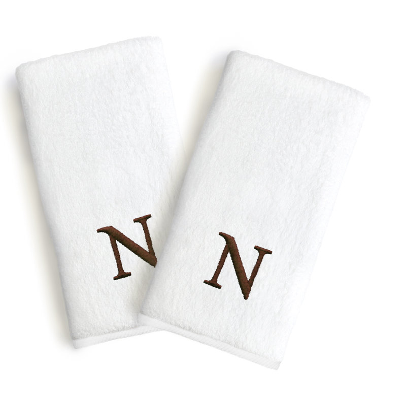 Soft Twist Hand Towel, Letter: N
