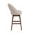 Cy Solid Wood Upholstered Counter Height Or Bar Height Swivel Barstool With Fabric Seat - Set Of 4-1336183463-1336183461