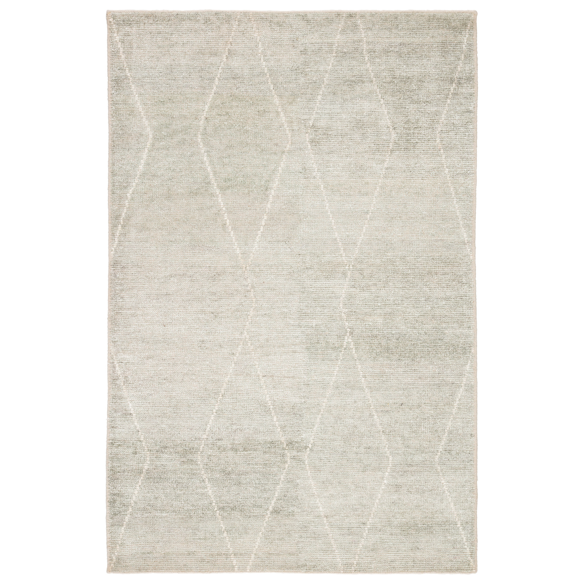 Flensburg Light Blue/Ivory Rug, Rectangle 5' x 8'