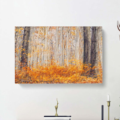 Orange Forest - Wrapped Canvas Print