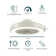 Brycon 50cm Ceiling Fan with LED Lights Remote Controlled Adjustable Speed and Dimmable Brightness