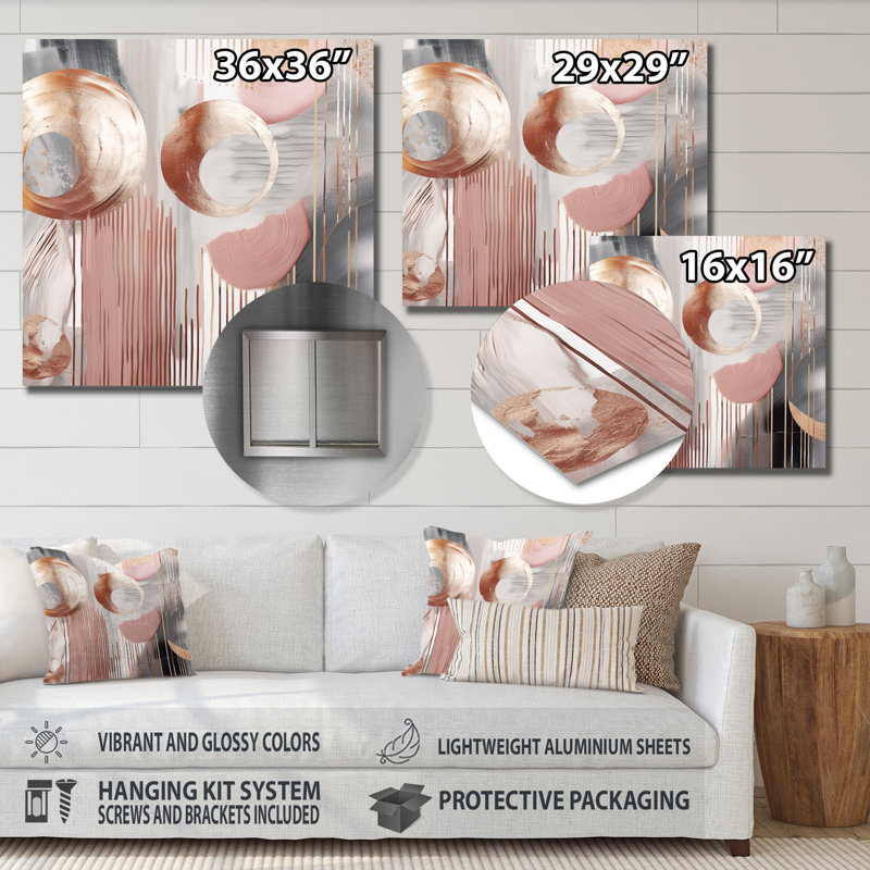 Whispers Of Marble V - Abstract Marble Wall Art, 29" H x 29" W x 1" D