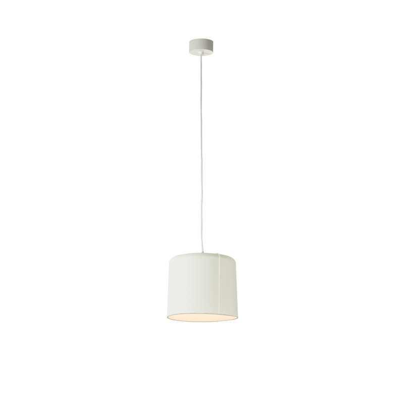 Be.pop 1 - Light Cylinder Pendant, Light Grey, White