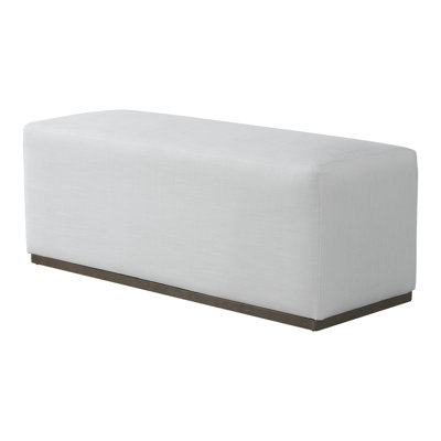 Madden Modern Upholstered Bench With Wooden Base