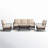 Argyri Outdoor Patio Conversation Set with Rocking Lounge Chairs and Optional Ottomans-88203671