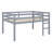 Wood Loft Bed With Ladder-1397108031