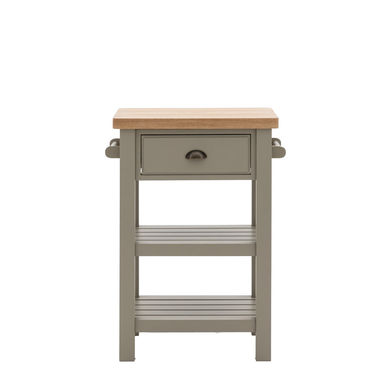 Chenise Solid Wood Butcher Block, Green