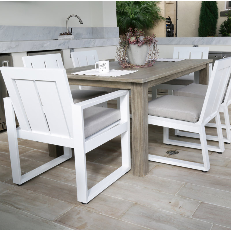 Coastal Teak Outdoor Dining Table, 72" L x 39" W