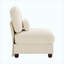 Canapé sans accoudoirs en chenille avec coussin beige