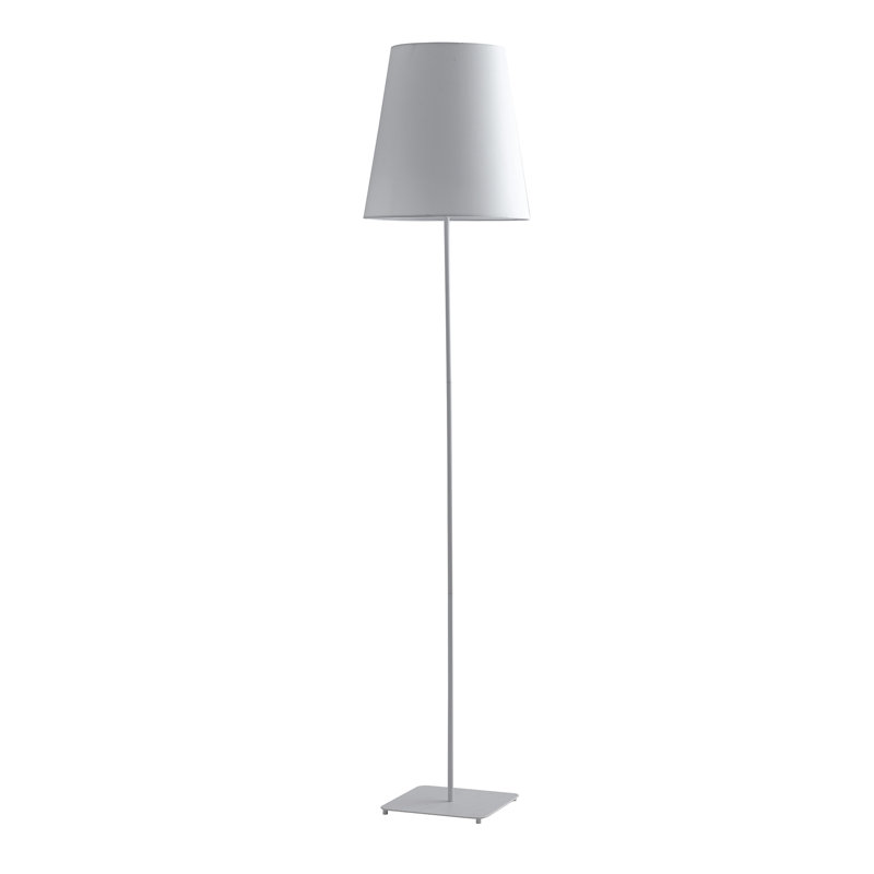 Carlymay 155cm Traditional Floor Lamp, White, White