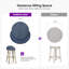Tabouret de bar et tabouret de bar surdimensionné à dossier bas en rotin pourpre PURPLE LEAF-1205493841-1205493847