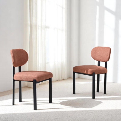 Maylon Mid-Century Upholstered Boucle Kitchen Dining Chairs