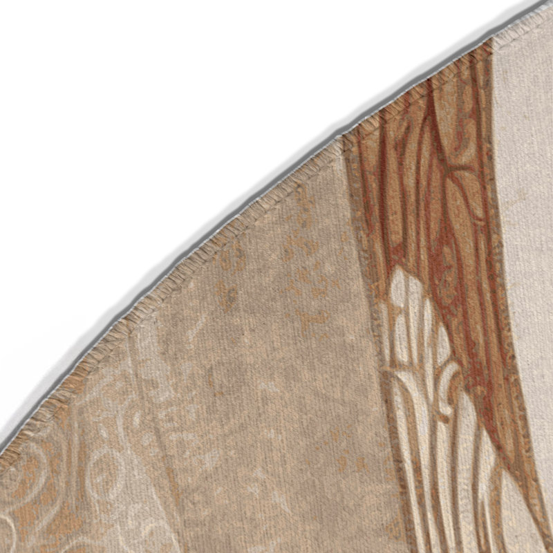 Tapis intérieur et extérieur Horizon Bloom, Rond 5 pi
