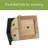 13.5'' H x 8'' W x 5.5'' D Wall
