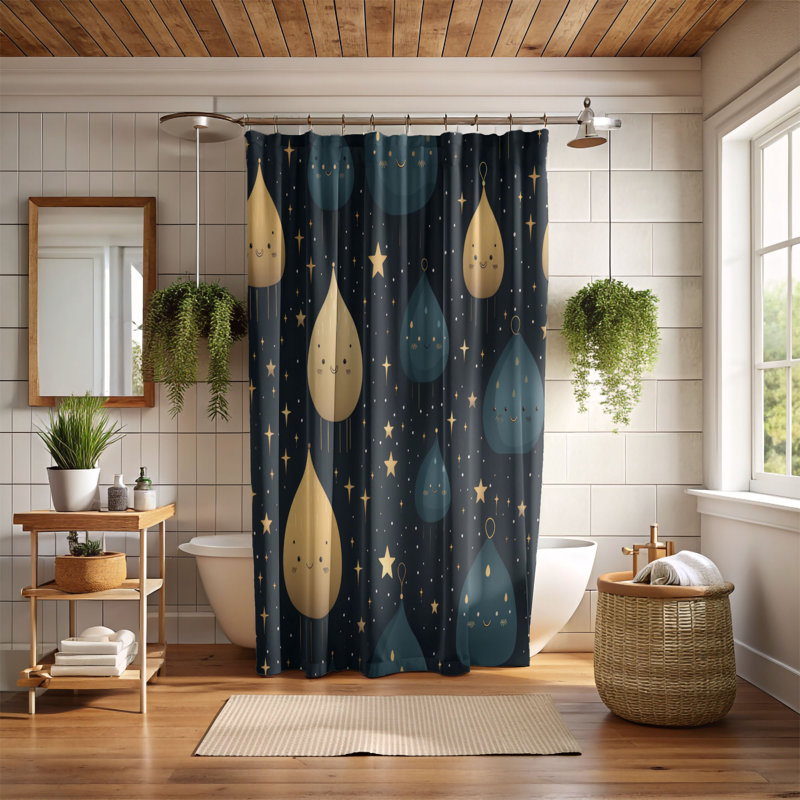 Rideau de douche Winter Eve - Premium, H 74 po x l 71 po