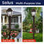 Lampadaire pour enterrement direct câblé avec bras transversal et capteur photoélectrique Dusk-to-Dawn Solus 7, 8 ou 10 pi-68896368-68896373