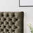 Tufted Upholstered Queen Size Bed Headboard in Modern Button Design, Adjustable Solid Wood Head Board, Solid Wood Head Board with Durable Metal Legs in Bedroom-377806114