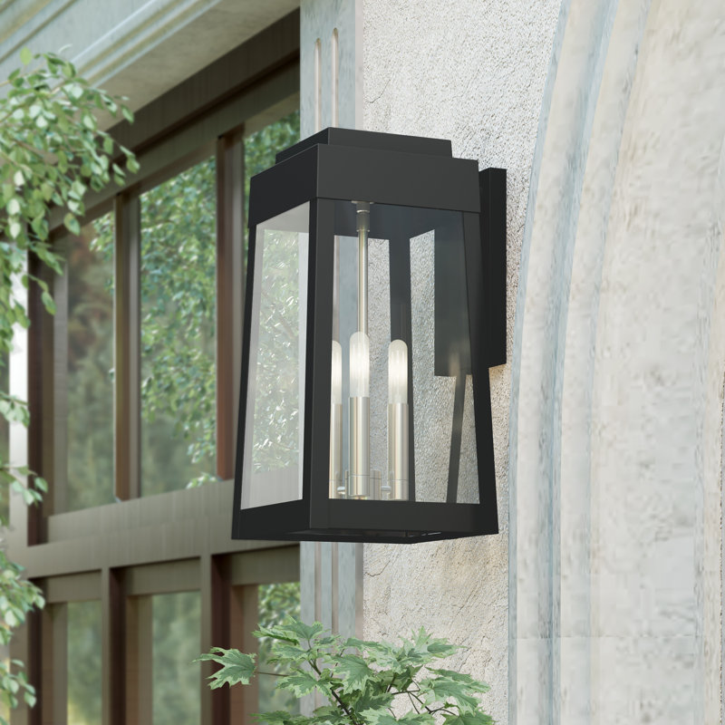 Antionetta Solid Brass Wall Light, Black, 16" H x 8.25" W x 9.25" D