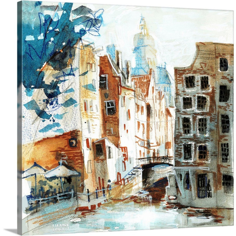 Amsterdam-Armbrug par Eleanor Doughty-reproduction d’art sur toile, Toile tendue, H 12 po x l 12 po x P 1,25 po