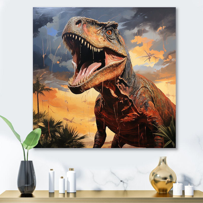 Ancient Dinosaur Hunters - Dinosaurmetal Wall Art, 29" H x 29" W