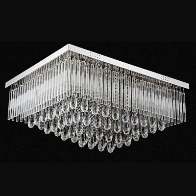 Marrero Glass and Crystal LED Flush Mount