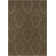 Terran Wool Damask Area Rug in Brown