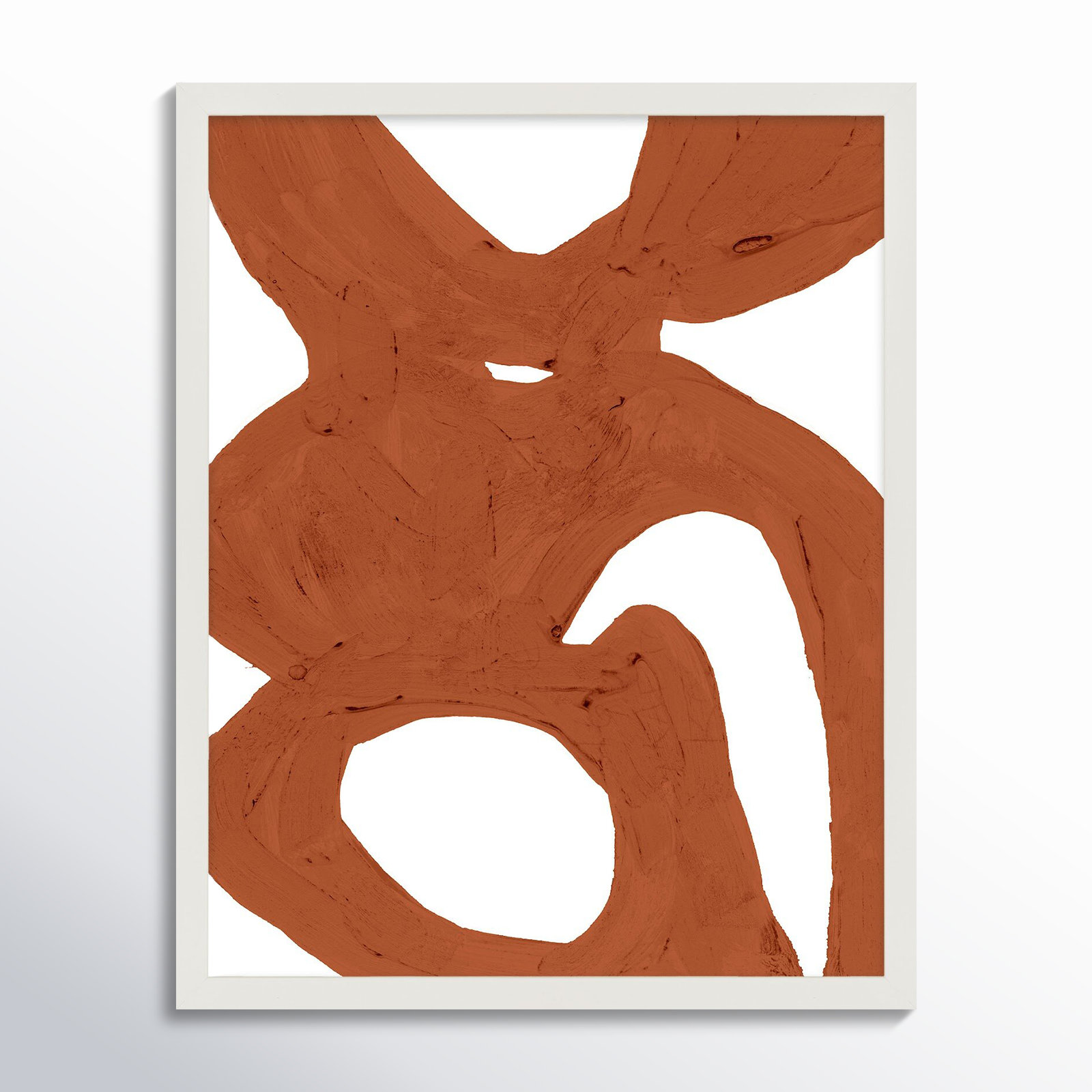 Copper Harmony 1 by Andrea Stokes, 20" H x 16" W x 1.25" D, White Framed