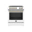 Ensemble de cuisine 2 pièces FORNO Premium - hotte 30 po blanc Leonardo-126639564