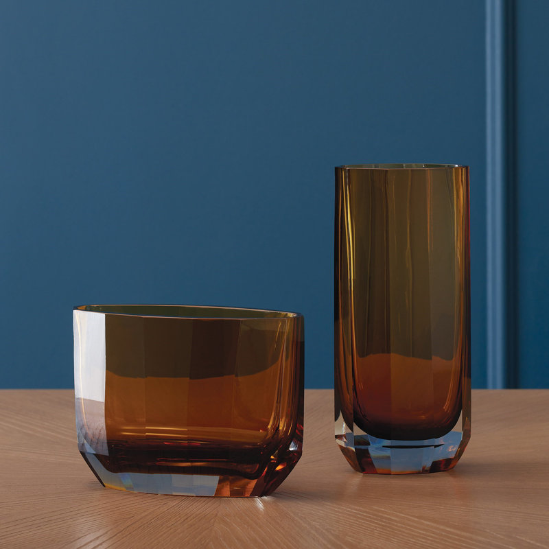 Jewel Vase-Tall, Yellow