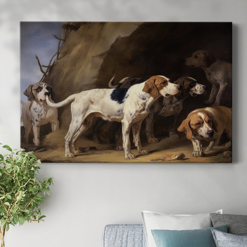 ANIMAL CXVI - Toile tendue avec châssis de qualité supérieure - Prêt à être accroché, H 40 po x l 60 po