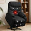 Fauteuil inclinable électrique, fauteuil électrique avec massage par vibration, porte-gobelets, poches latérales-868728580