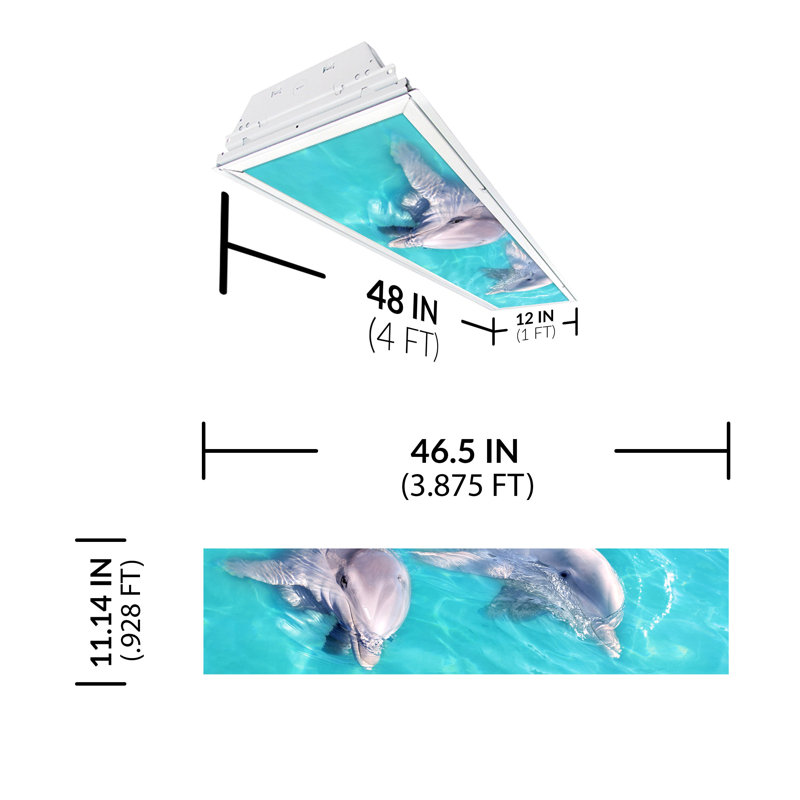 Ocean Rectangle Fixture Component Ceiling Light