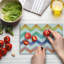 Multicolore planche à découper en verre trempé Ambesonne