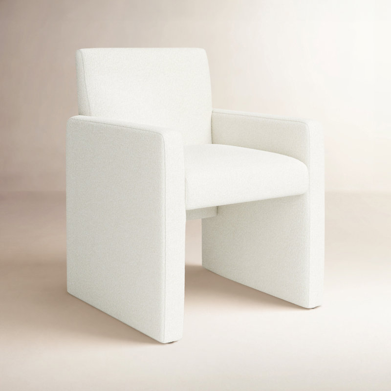 Kima Upholstered Arm Chair, Fayette Cloud