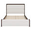 Structure de lit plateforme avec assemblage facile, tête de lit, pied de lit et style Mid-Century-691113252-691113255