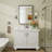 Aevar Tempered Glass and Aluminum Alloy Framed French Cleat Mounted Wall Mirror with 5-Year Warranty-397524569-384154463