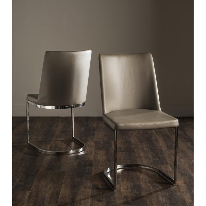 Chaise d'appoint Lettica, Brun