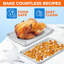 Ensemble de plaques de cuisson - Ensemble de plaques de cuisson en aluminium de 10,5 po x 15 po avec support de refroidissement en acier inoxydable