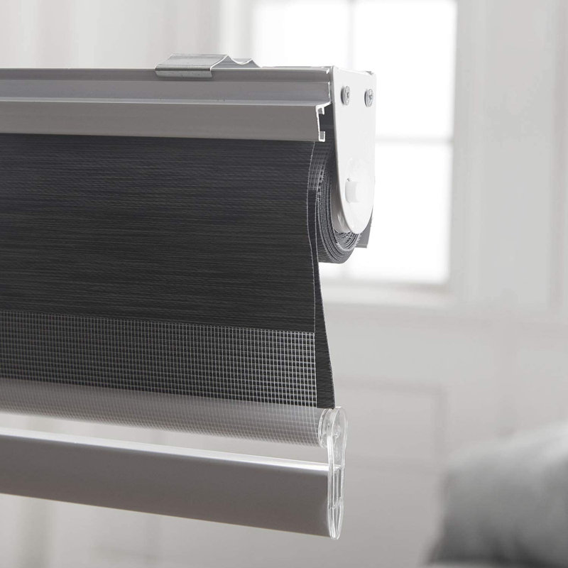 Day and Night Room Darkening Roller Blind, Charcoal, 165 cm L x 150 cm W